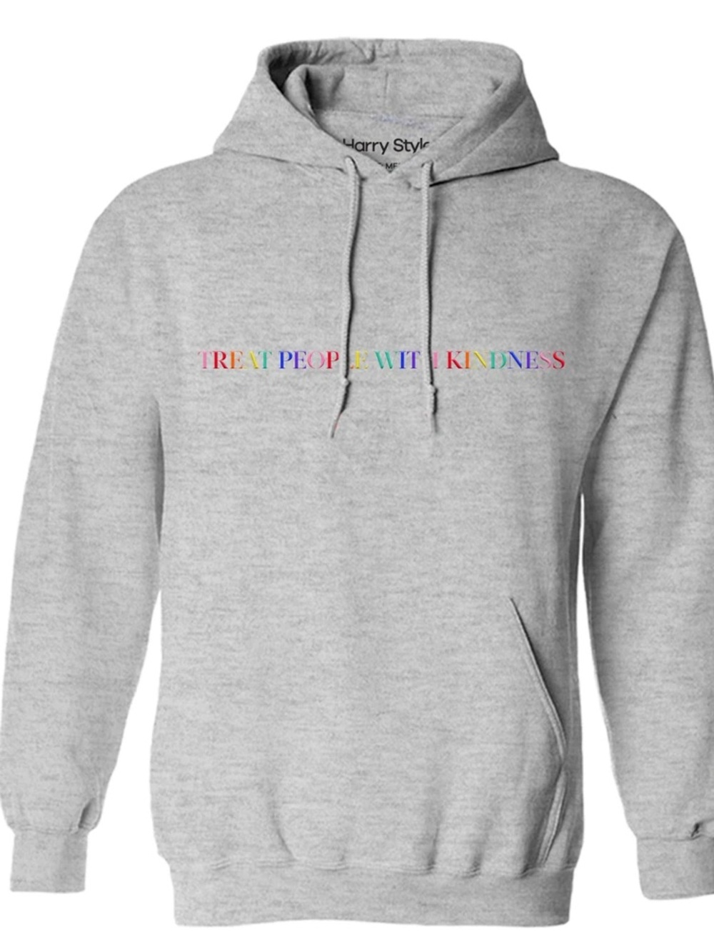 Harry Styles Gray 'Treat People With Kindness' Pullover Hoodie